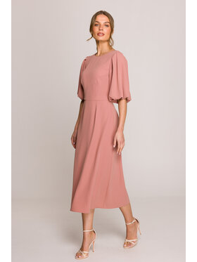 Stylove Stylove Večerní šaty S399 Růžová Premium Fit