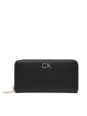 Calvin Klein Calvin Klein Portafoglio grande da donna Re-Lock Z/A Wallet Lg K60K609699 Nero