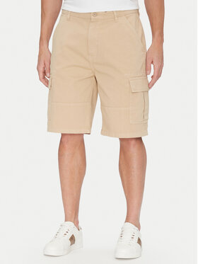 Guess Jeans Guess Jeans Pantaloncini di tessuto M5GD45 WGCV1 Beige Regular Fit