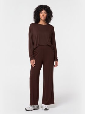 BASICLO BASICLO Spodnie materiałowe BSL-052-212 Brązowy Loose Fit