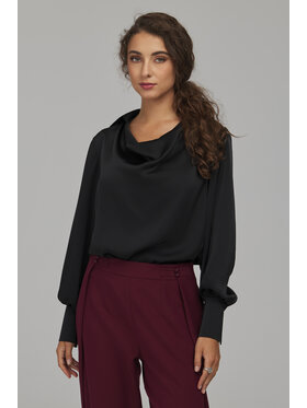 NIFE NIFE Bluzka B237 Czarny Regular Fit