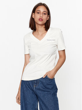 Calvin Klein Jeans Calvin Klein Jeans T-krekls J20J221429 Écru Regular Fit