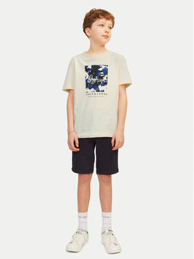 Jack&Jones Junior T-shirt Joraruba 12257133 Écru Standard Fit