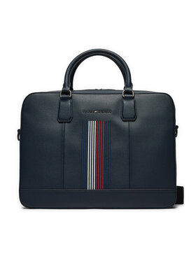 Tommy Hilfiger Tommy Hilfiger Brašna na notebook Coated Canvas Computer Bag AM0AM12492 Tmavomodrá