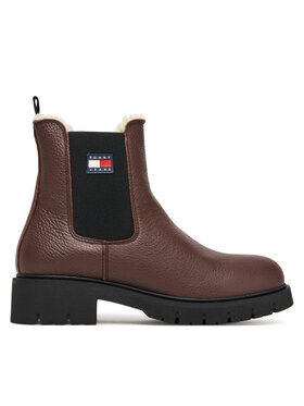 Tommy Jeans Tommy Jeans Štibletai Tjw Chelsea Boot Wl EN0EN02826 Ruda