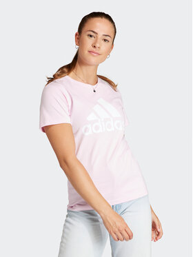adidas adidas Marškinėliai Essentials Logo GL0726 Rožinė Regular Fit