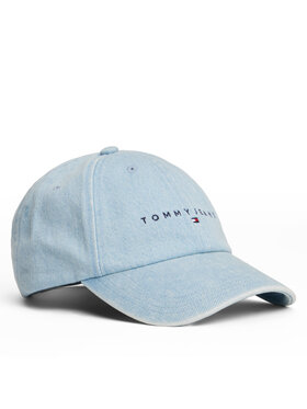 Tommy Jeans Tommy Jeans Šilterica Linear Denim Cap AW0AW17912 Svijetloplava