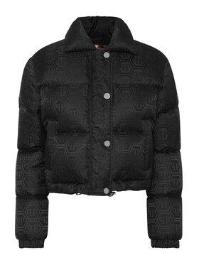 PHILIPP PLEIN PHILIPP PLEIN Vatovaná bunda 11603 Čierna Regular Fit