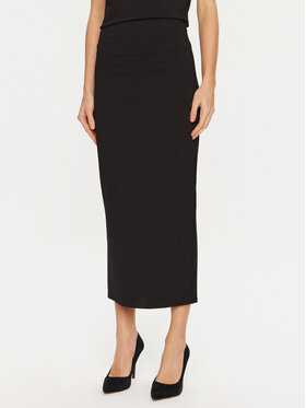 ViCOLO ViCOLO Midi suknja TS0133 Crna Regular Fit