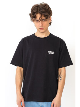 Mercur Mercur T-Shirt Minilogo Czarny Relaxed Fit