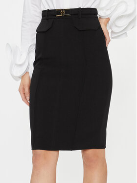 Elisabetta Franchi Elisabetta Franchi Puzdrová sukňa GO-057-37E2-V340 Čierna Slim Fit
