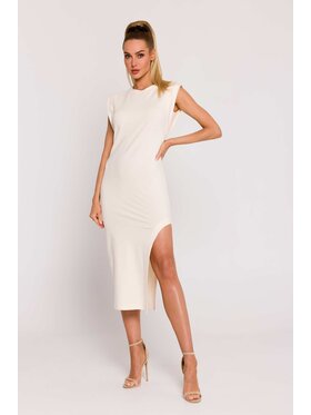 Made of Emotion Made of Emotion Večerní šaty M787 Écru Generous Fit