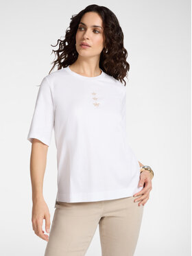 Elena Mirò Elena Mirò T-Shirt G079Z000598N001 Biały Slim Fit