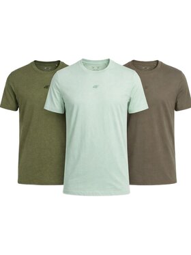 4F 4F T-Shirt Z-TTSHM3947-3 Zielony Regular Fit