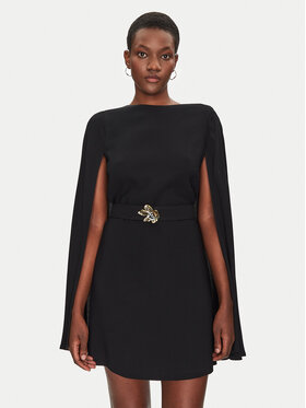 Simona Corsellini Simona Corsellini Kokteilinė suknelė P25CPAB05501 Juoda Loose Fit