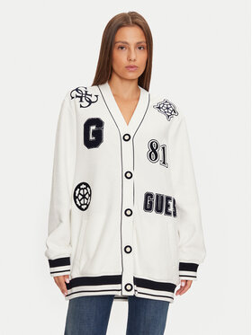 Guess Guess Marškinėliai V4BQ08 KCHV0 Balta Boxy Fit