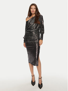 Dixie Dixie Коктейльна сукня A698K016A Чорний Slim Fit