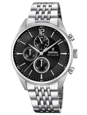 Festina Festina Zegarek F20285/4 Srebrny