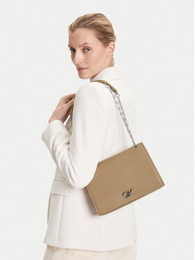 Calvin Klein Calvin Klein Kabelka Ck Medium Conv Chain Bag K60K612810 Béžová