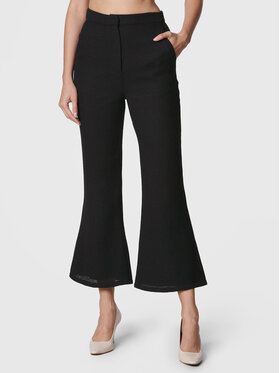 NA-KD NA-KD Medžiaginės kelnės Structured 1018-009513-0002-581 Juoda Relaxed Fit