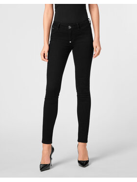 PHILIPP PLEIN PHILIPP PLEIN Jegginsy 22291 Czarny Jegging Fit