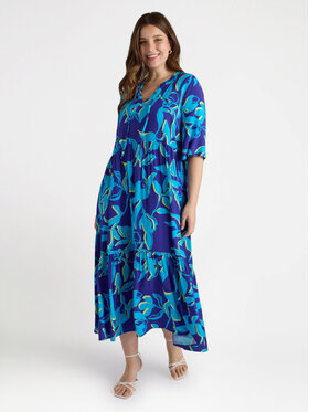 Fiorella Rubino Fiorella Rubino Sukienka wieczorowa 7582T001610N0Z4 Turkusowy A-Line Fit