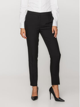 Willsoor Willsoor Spodnie garniturowe 67008 Czarny Cigarette Fit