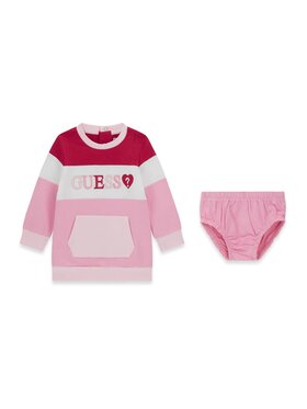 Guess Kids Guess Kids Sukienka codzienna 183706 Różowy Classic Fit