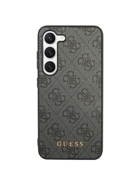 Guess Guess Etui na telefon 4G Metal Gold Logo Czarny