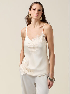 Oltre Oltre Bluzka 2502R003071N021 Biały Regular Fit