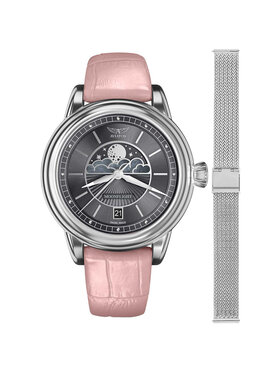Aviator Aviator Zegarek V.1.33.0.254.4.PM-SET Srebrny