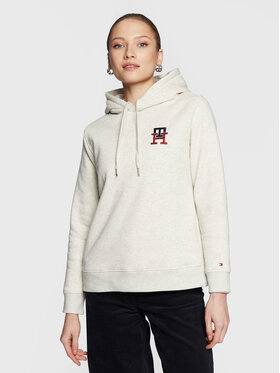Tommy Hilfiger Tommy Hilfiger Pulóver Monogram WW0WW37434 Bézs Regular Fit