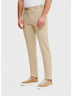 Pako Lorente Pako Lorente Spodnie materiałowe P25SB-WX-001 Beżowy Classic Fit