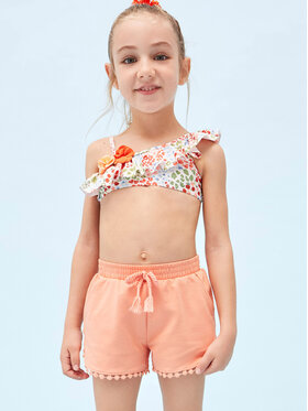 Mayoral Mayoral Pantaloncini di tessuto 607 Arancione Regular Fit