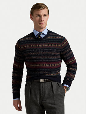 Polo Ralph Lauren Polo Ralph Lauren Sweter 710981615001 Granatowy Regular Fit
