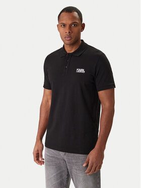 KARL LAGERFELD KARL LAGERFELD Tricou polo 745780 500235 Negru Regular Fit