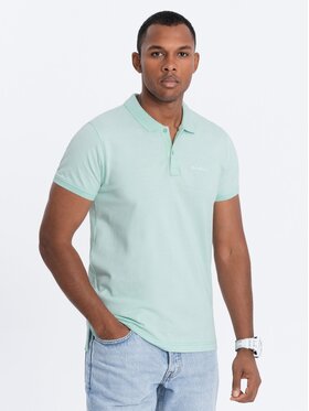 Ombre Ombre Polo S1746 Zielony Regular Fit
