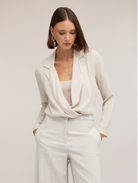 Motivi Motivi Koszula 5076Q000995N003 Kremowy Regular Fit