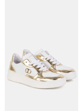 TWINSET TWINSET Sneakersy 241GCJ110 Biały