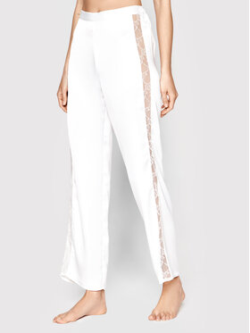 Etam Etam Spodnie piżamowe 6531798 Biały Regular Fit