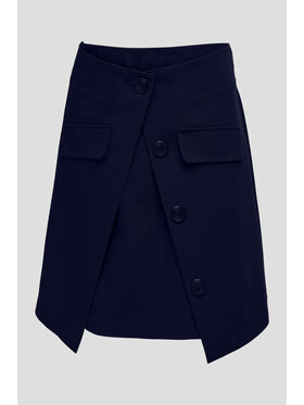 SLY SLY Spódnica 5S-301B Granatowy Comfortable Fit