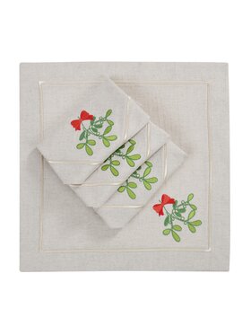 Roseberry Home Roseberry Home Serwetki Mistletoe Mirha Beżowy