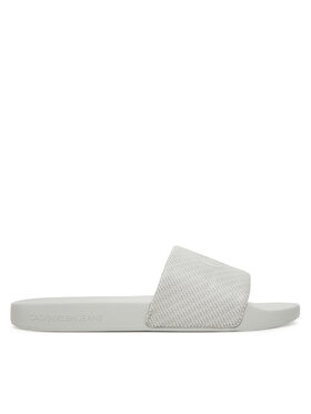 Calvin Klein Jeans Calvin Klein Jeans Šľapky Slide Aop Print YM0YM01269 Sivá