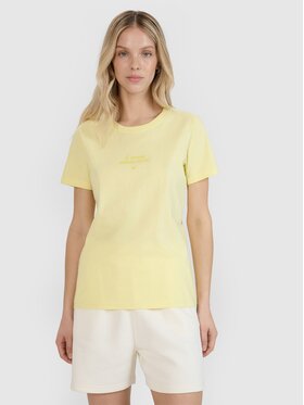 4F 4F T-shirt 4FRSS25TTSHF2786-73S Giallo Regular Fit