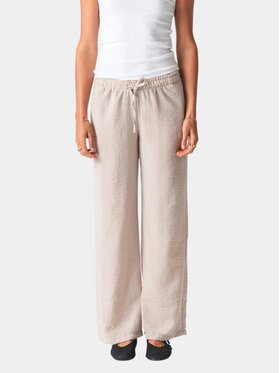 TeeShoppen TeeShoppen Spodnie materiałowe 'Basic Collection' Beżowy Oversize