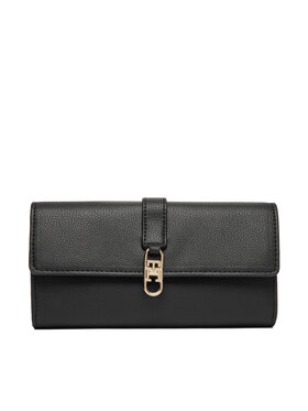 Tommy Hilfiger Tommy Hilfiger Portafoglio Th Libre Large Flap Wallet AW0AW18935 Nero