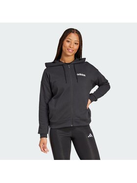 adidas adidas Bluza Essentials Linear Full-Zip Czarny Regular Fit