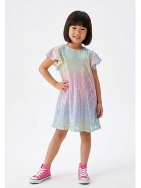minoti minoti Sukienka elegancka 32DRESS150 Różowy Regular Fit
