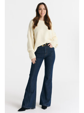 Salme Salme Sweter Livia Kremowy Oversize