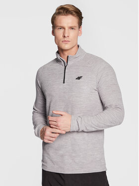 4F 4F Fleecejacke H4Z22-BIMP010 Grau Regular Fit